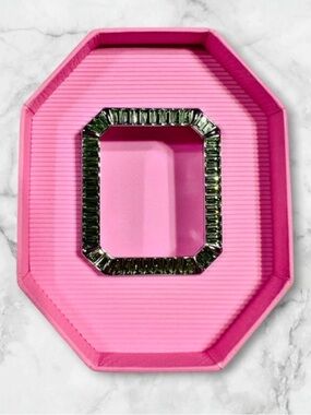 SWAROVSKI Millenia 40mm Apple Watch Cover Rhodium & Green Crystals Series 4 & 5